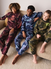 Blue/Yellow/Red Offline Long Sleeve Pyjamas 3 Pack (3-16yrs) - Image 1 of 14