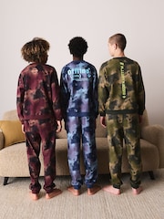 Blue/Yellow/Red Offline Long Sleeve Pyjamas 3 Pack (3-16yrs) - Image 3 of 14