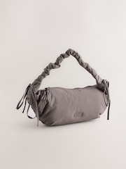self. Grey Ruched Shoulder Bag - Image 5 of 9