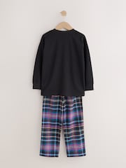 Multi Football Gamer Woven Check Pyjamas 2 Pack (3-16yrs) - Image 4 of 6