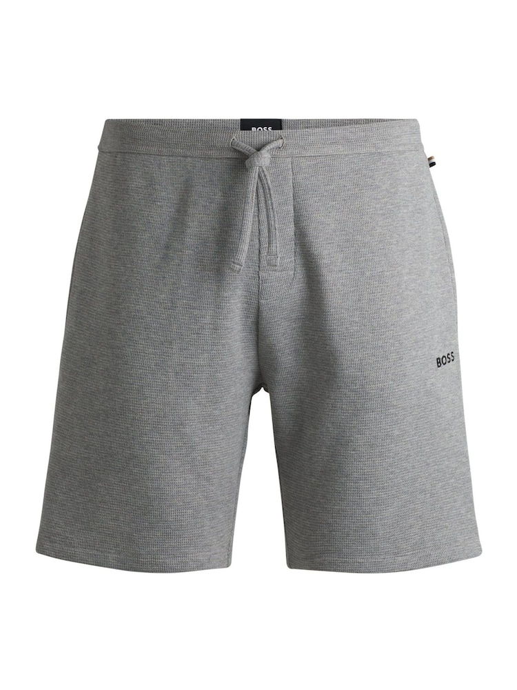 BOSS Grey Waffle Shorts - Image 1 of 2