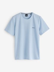 BOSS Sky Blue Stretch Cotton T-Shirt - Image 1 of 1