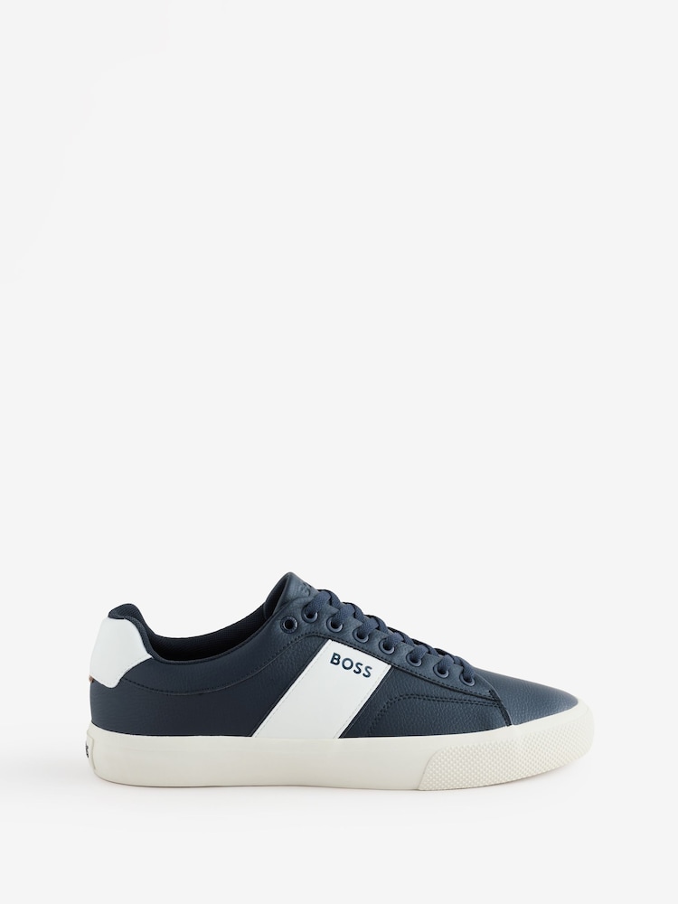 BOSS Blue Aiden Logo Trainers - Image 1 of 1 BOSS Blue Aiden Logo Trainers - Image 1 of 1