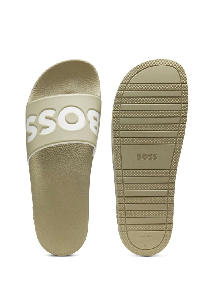 BOSS Natural Large Logo Sliders - Image 2 of 2 BOSS Natural Large Logo Sliders - Image 2 of 2