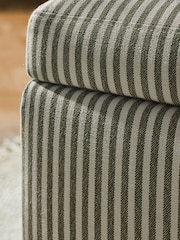 Laura Ashley Ullswater Stripe Green Clipsham Storage Ottoman Bench - Image 4 of 8