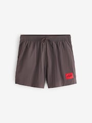 HUGO Brown Dominica Logo Swim Shorts - Image 1 of 1