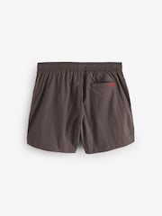 HUGO Brown Dominica Logo Swim Shorts - Image 5 of 5