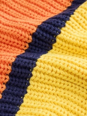 Little Bird by Jools Oliver Rainbow Stripe Knitted Jumper - Image 8 of 8