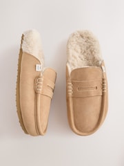 Sand Suede Footbed Slippers - Image 1 of 5