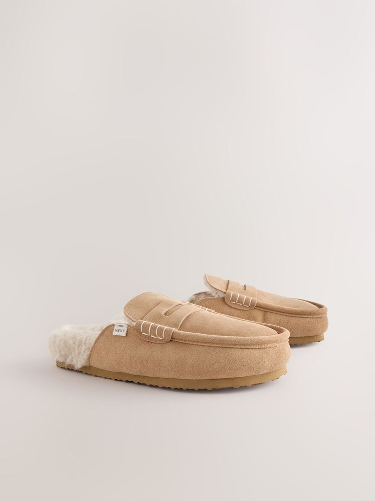 Sand Suede Footbed Slippers - Image 2 of 5