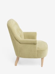 Laura Ashley Hundon Chenille Pale Olive Green Alveston Accent Chair - Image 7 of 7