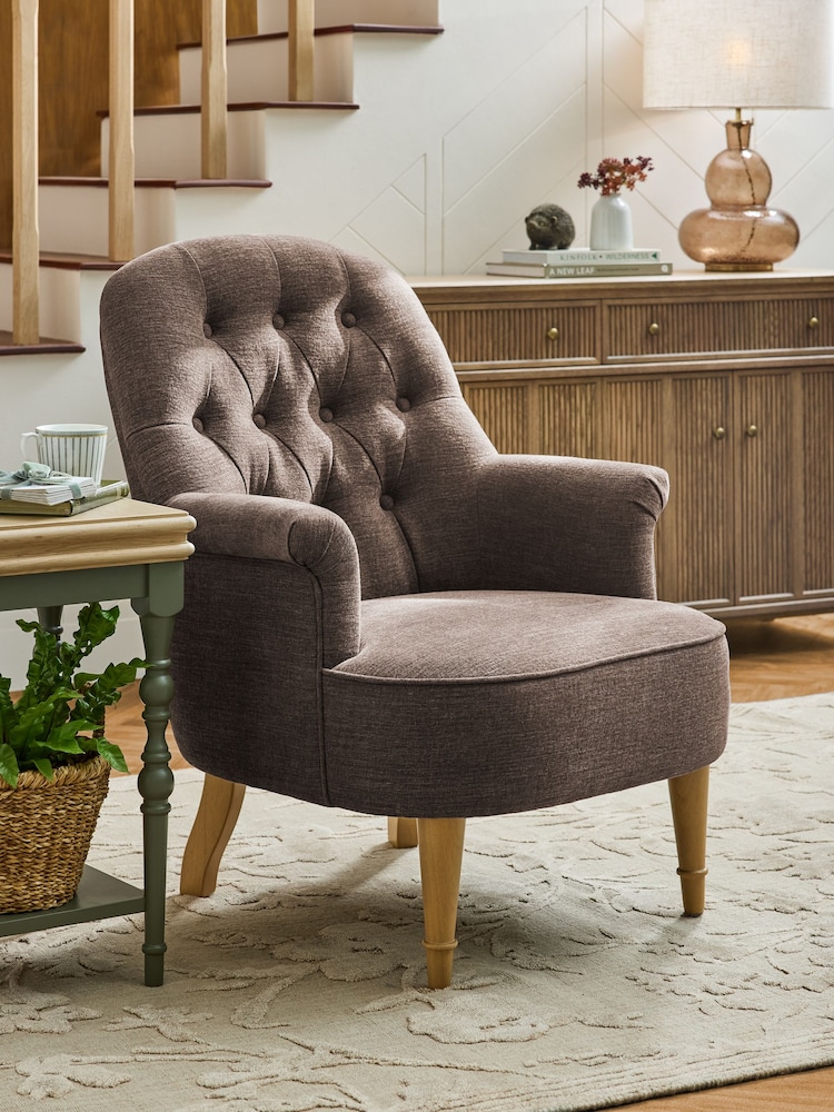 Laura Ashley Audra Hazelnut Brown Alveston Accent Chair - Image 1 of 8 Laura Ashley Audra Hazelnut Brown Alveston Accent Chair - Image 1 of 8