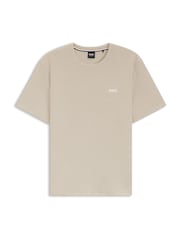 BOSS Natural Short Sleeve Logo Waffle T-Shirt - Image 1 of 1