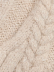 Barbour® Natural Elsdon Knitted Mittens - Image 3 of 5