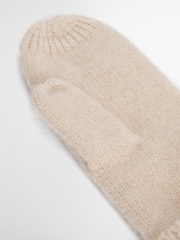 Barbour® Natural Elsdon Knitted Mittens - Image 4 of 5