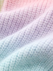 Little Bird by Jools Oliver Rainbow Ombre V-Neck Cardigan - Image 11 of 12
