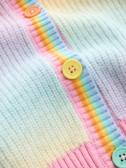 Little Bird by Jools Oliver Rainbow Ombre V-Neck Cardigan - Image 7 of 12