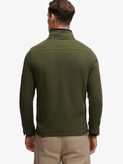 Superdry Green Cotton Classic Jersey Half Zip Sweatshirt - Image 4 of 5