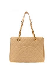 Natural Chanel Grand Shopping Tote Bag - Image 1 of 6
