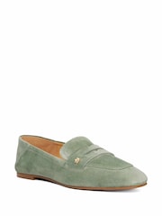 Dune London Green Glances Loafers - Image 3 of 6