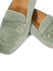 Dune London Green Glances Loafers - Image 6 of 6