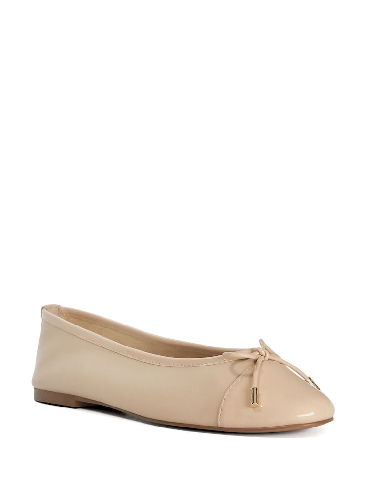 Dune London Cream Haliah Ballet Pumps - Image 2 of 5 Dune London Cream Haliah Ballet Pumps - Image 2 of 5