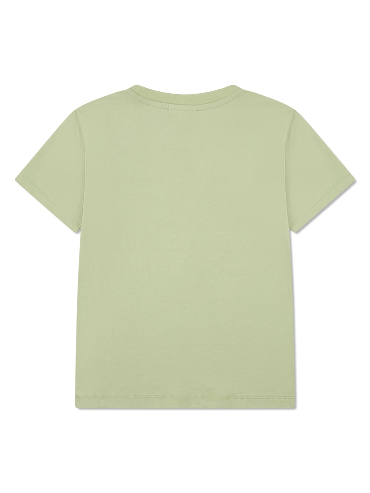 Lacoste Green Croc Grid T-Shirt - Image 2 of 4