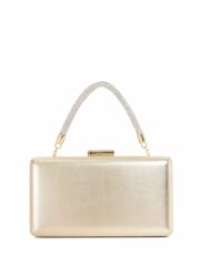 Dune London Metallic Beaut Clutch Bag - Image 3 of 5