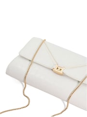 Dune London White Bee Clutch Bag - Image 3 of 4