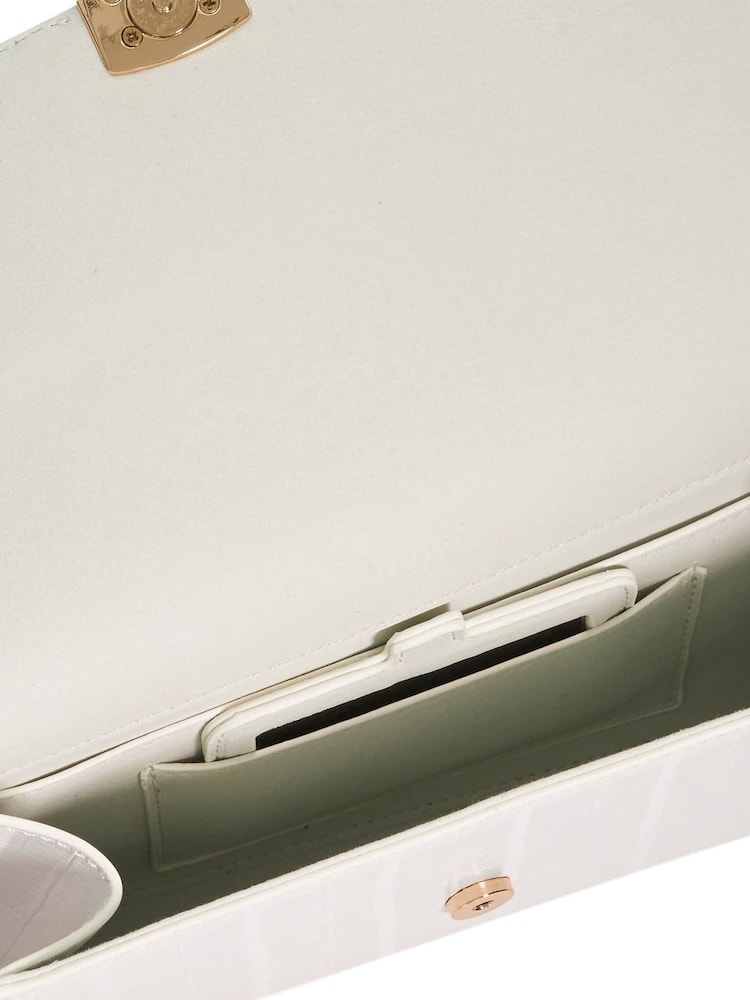 Dune London White Bee Clutch Bag - Image 4 of 4 Dune London White Bee Clutch Bag - Image 4 of 4