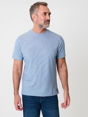 Saltwell Stripe Crew Neck Cotton T-Shirt - Image 1 of 5