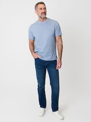 Saltwell Stripe Crew Neck Cotton T-Shirt - Image 3 of 5