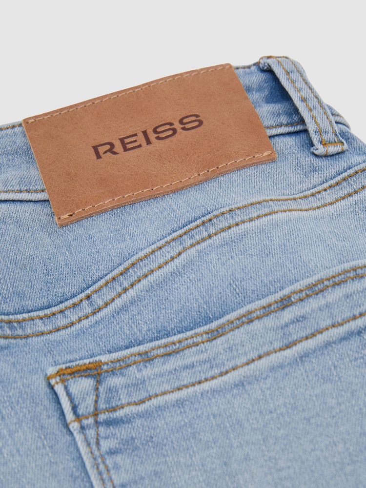 Reiss Light Blue Addie Wide-Leg Jeans - Image 8 of 8