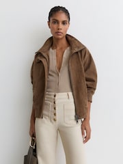 Reiss Cali Patch-Pocket Button Flared Jeans - Bild 4 von 7