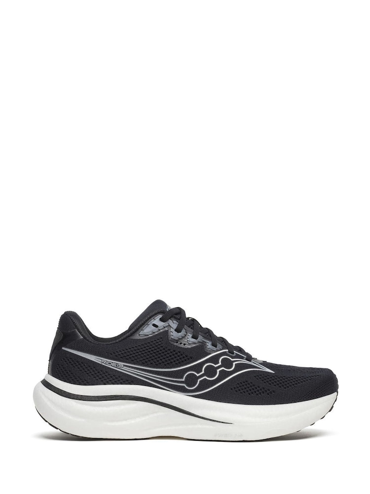 Saucony Black/White Ride 19 Trail Trainers - Image 1 of 6 Saucony Black/White Ride 19 Trail Trainers - Image 1 of 6