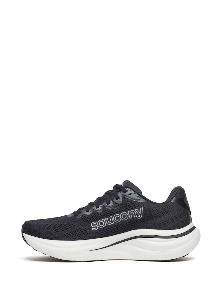 Saucony Black/White Ride 19 Trail Trainers - Image 2 of 6 Saucony Black/White Ride 19 Trail Trainers - Image 2 of 6