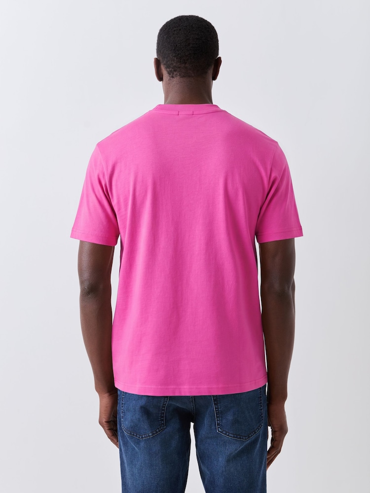 BOSS Pale Purple Regular Fit Logo T-Shirt - Image 2 of 5 BOSS Pale Purple Regular Fit Logo T-Shirt - Image 2 of 5