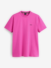 BOSS Pale Purple Regular Fit Logo T-Shirt - Image 4 of 5