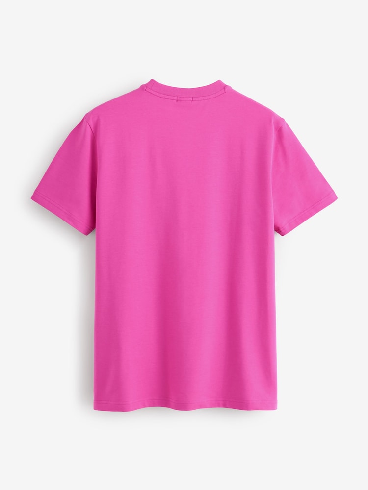 BOSS Pale Purple Regular Fit Logo T-Shirt - Image 5 of 5 BOSS Pale Purple Regular Fit Logo T-Shirt - Image 5 of 5