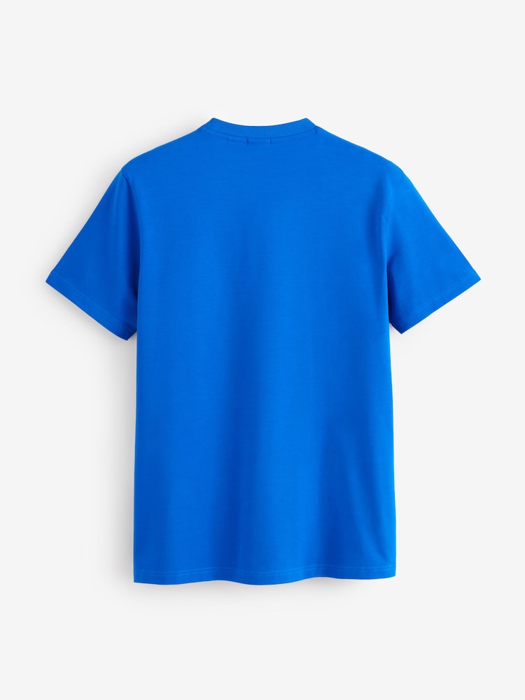 BOSS Blue Regular Fit Logo T-Shirt - Image 5 of 5 BOSS Blue Regular Fit Logo T-Shirt - Image 5 of 5