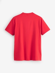 BOSS Cherry Red Regular Fit Logo T-Shirt - Image 3 of 3