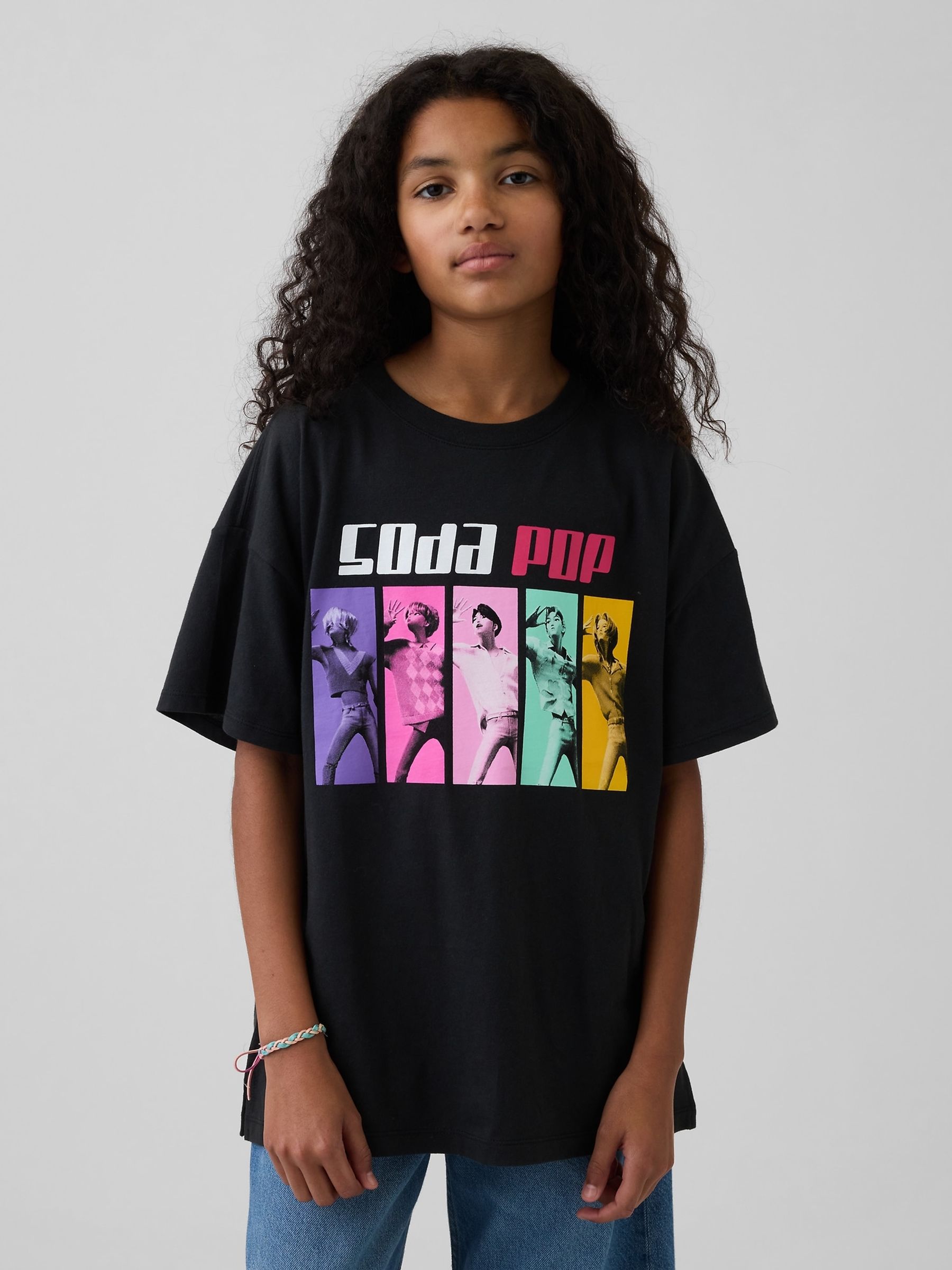 Buy Gap Black K-Pop Demon Hunters Graphic Oversized T-Shirt (4