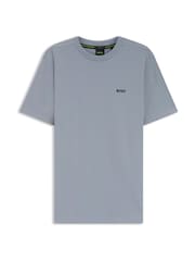BOSS Grey Regular Fit Logo T-Shirt - Image 1 of 1