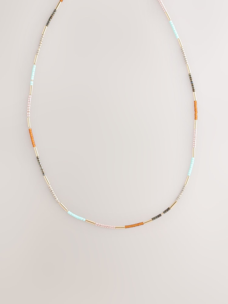 Золотистый цвет - Ожерелье с бусинами - Изображение 1 3