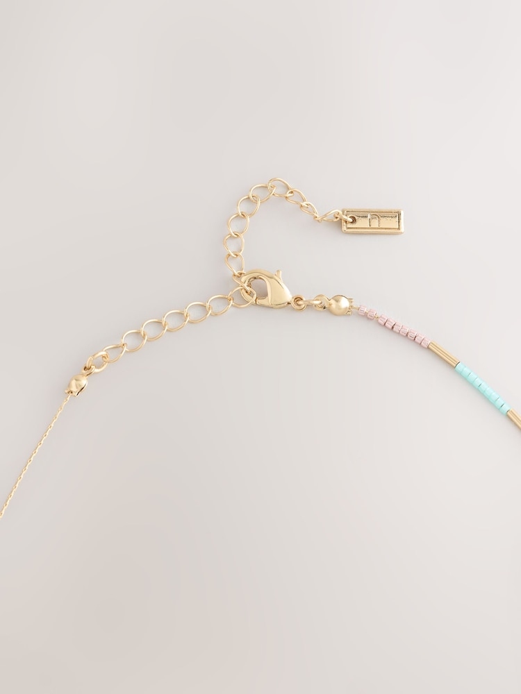 Золотистый цвет - Ожерелье с бусинами - Изображение 3 3