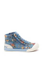 Rocket Dog Blue Jazzin Hi Romeo Cotton Trainer - Image 1 of 6