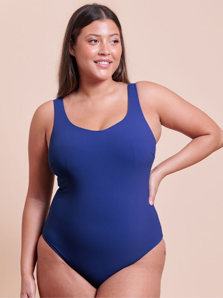 Curvy Kate Blue Deep Dive Non-Wired Swimsuit - Image 1 of 6