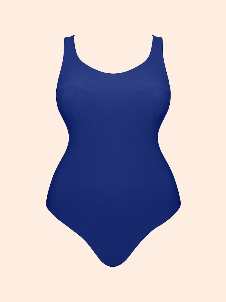 Curvy Kate Blue Deep Dive Non-Wired Swimsuit - Image 6 of 6
