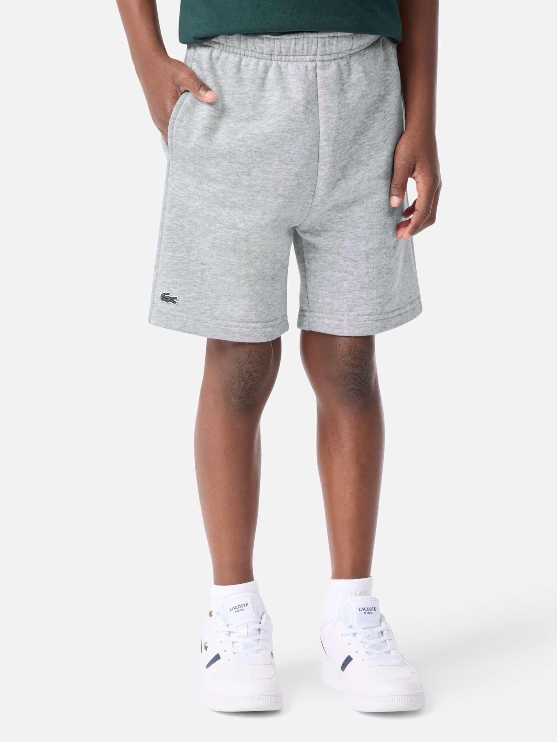 Next：日本 グレー - Lacoste ベーシック フリース ショートパンツ
