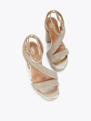 Carvela Gold Gala Platform Jewel Sandals - Image 3 of 5